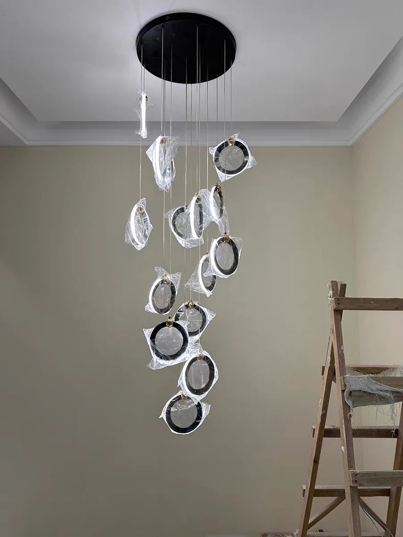 Octo - Modern LED Pendant Light Chandelier for Living Room and Staircase