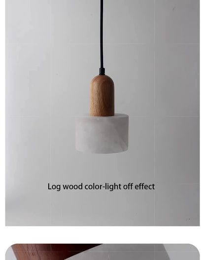 Luxuriöse Marmor-Pendelleuchte – LED-Lampe im Wabi-Sabi-Stil aus Naturstein