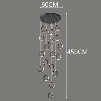 Octo - Modern LED Pendant Light Chandelier for Living Room and Staircase