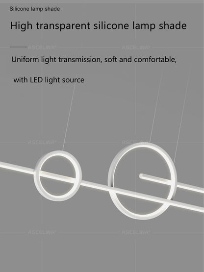Modern LED Chandelier - Minimalist Pendant Light for Restaurant, Living Room & Bar