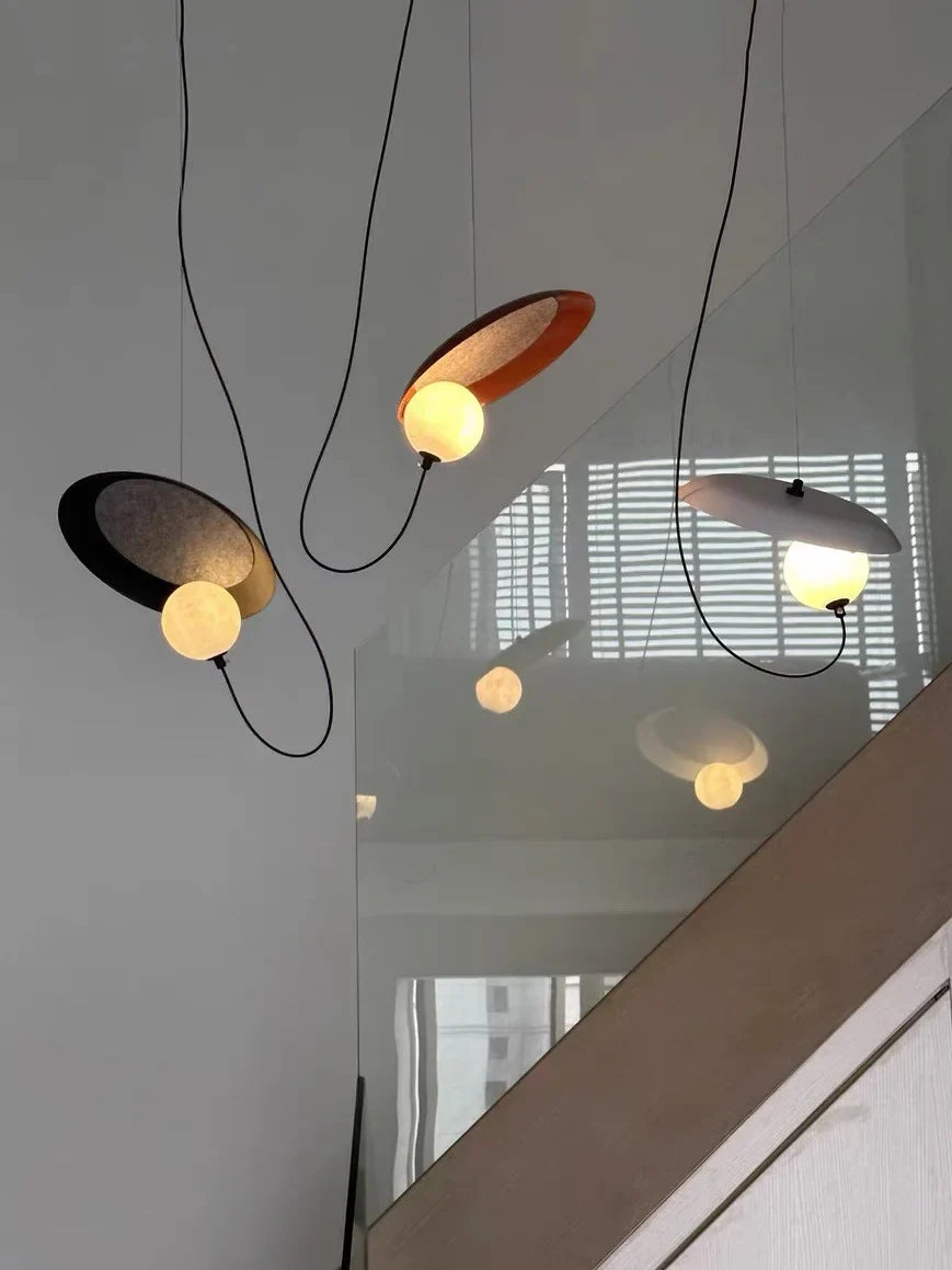 Moderne led-hanglamp met magneetbevestiging – Ø25 of Ø35 cm | Wit, zwart of rood