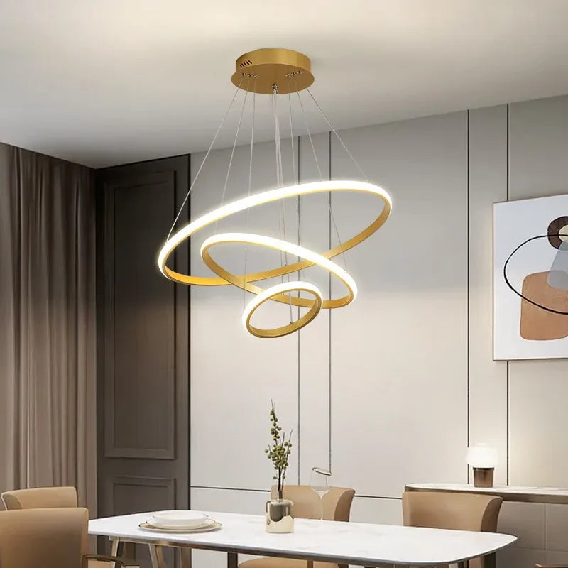 3 Rings Modern Led Ceiling Chandelier