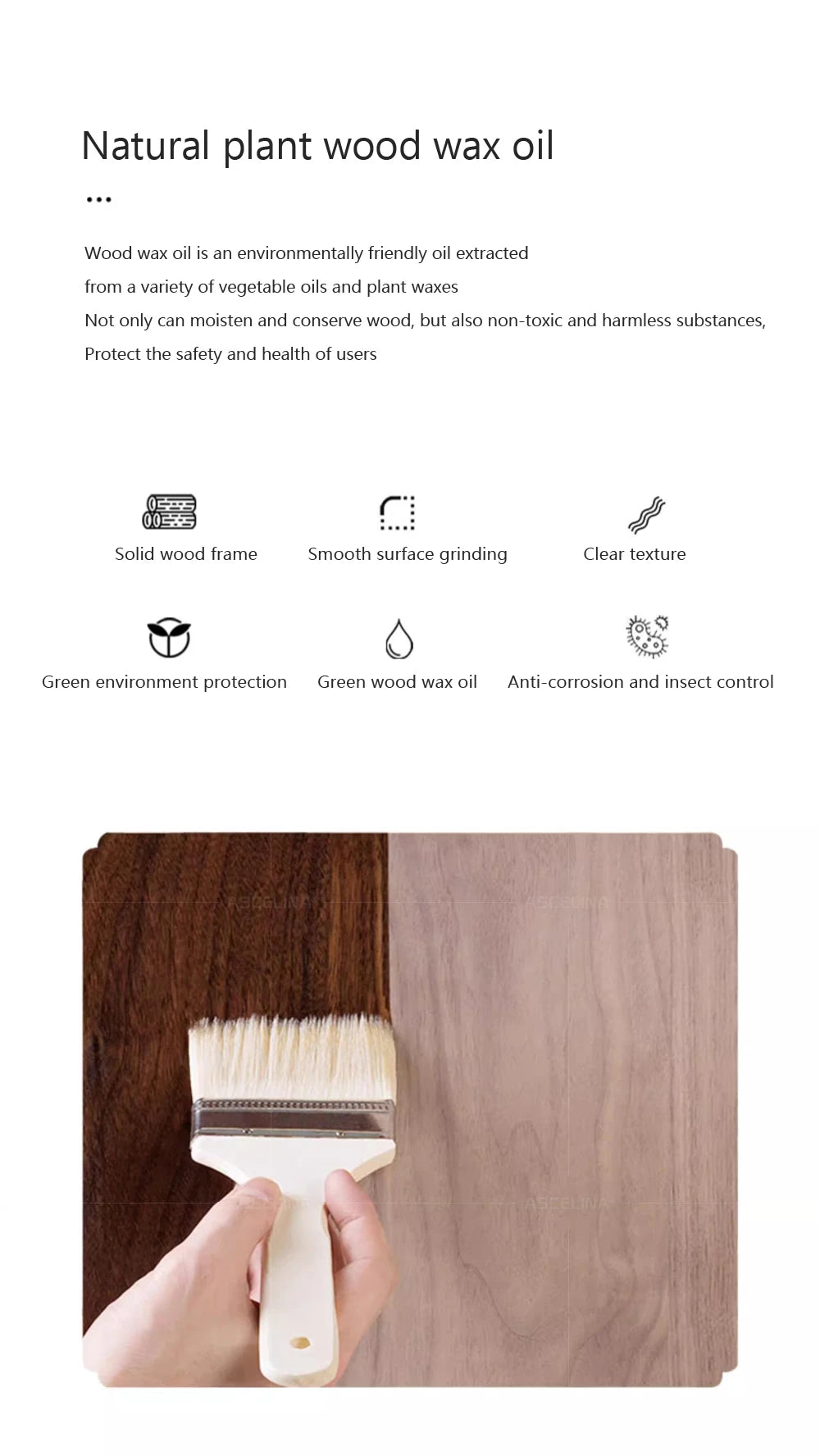 LED Pendant Light - Wood Long Strip - Kitchen Island Lighting