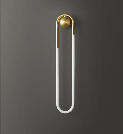 U-vormige led-wandlamp – Art-decodesign | Koper of zwart