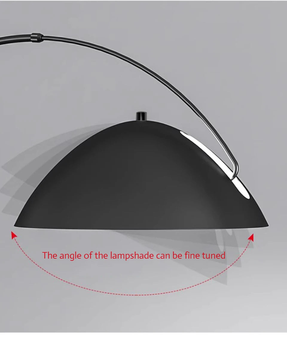 Moderne skandinavische LED-Stehlampe – dreifarbige, dimmbare Angelruten-Optik
