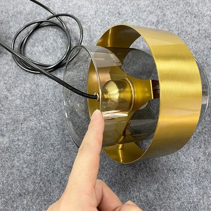 Moderne Glas-Pendelleuchte – Bernsteinfarbener Designer-Kronleuchter für Esszimmer und Küche