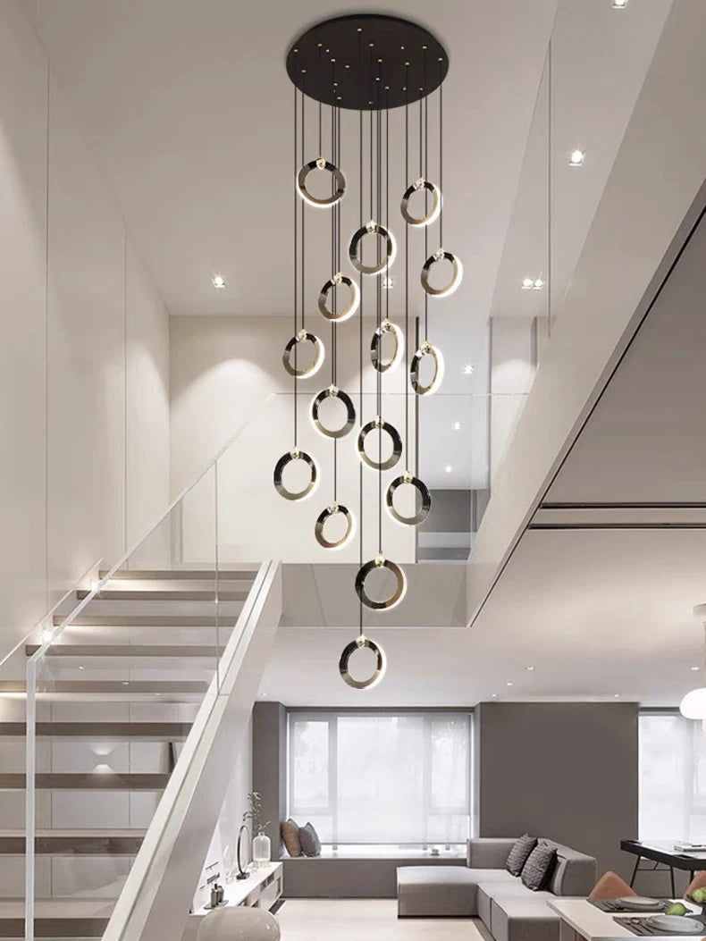 Octo - Modern LED Pendant Light Chandelier for Living Room and Staircase