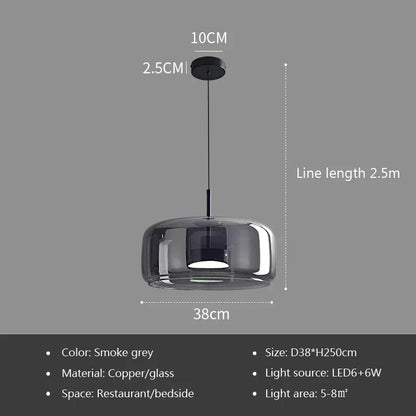 Nordic Glass Pendant Light - Minimalist Luxury Chandelier