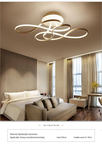 Modern LED Ceiling Chandelier - Stepless Dimming