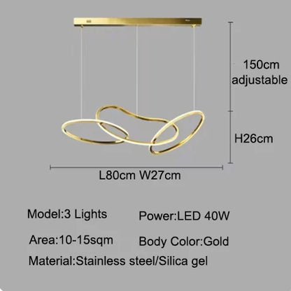 Aurelios Hanglamp – Dimbare LED – 3 t/m 6 Spots