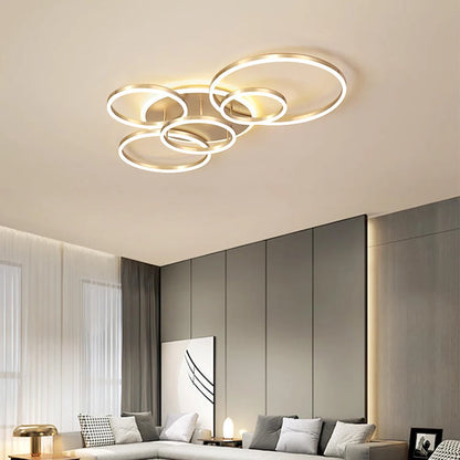 Modern LED Ceiling Chandelier - Dimmable Multi-Head Design