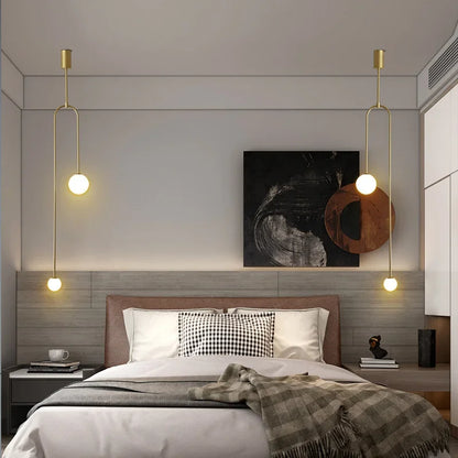 Glazen Bol Hanglamp – 2 Bollen | Goud of Zwart | Klein of Groot | Warm of Koud Wit