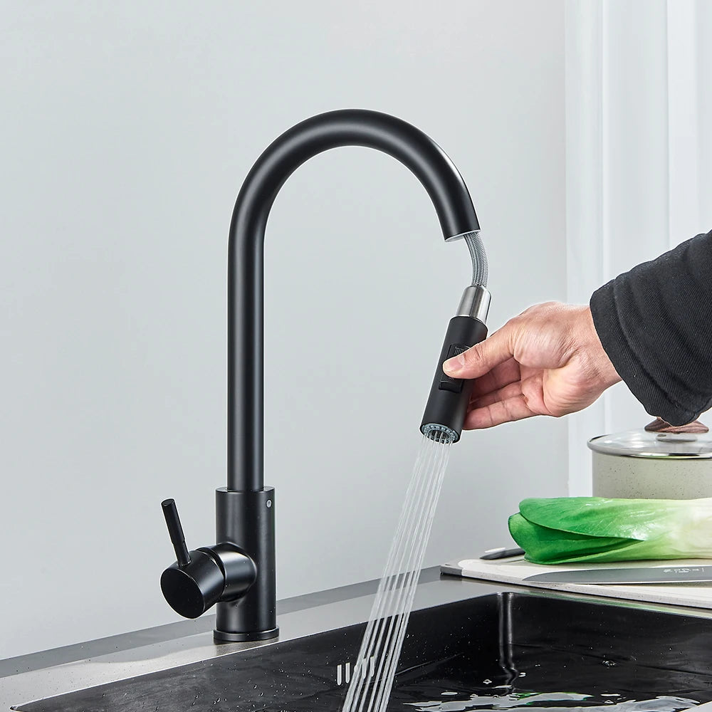 Keukenkraan met Uittrekbare Sproeikop - Keuken Mengkraan