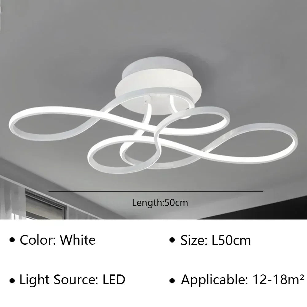 Modern LED Ceiling Chandelier - Stepless Dimming