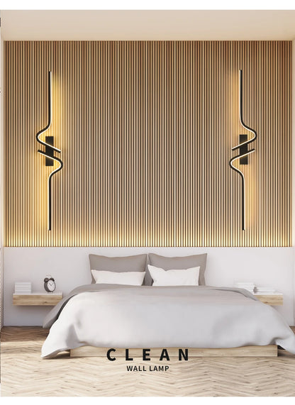 Modern LED Wall Lamp – Minimalist Strip Sconce For Bedside