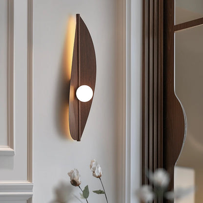 Blatt-LED-Wandleuchte – Art-déco-Nachttischleuchte