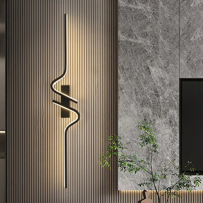 Modern LED Wall Lamp – Minimalist Strip Sconce For Bedside