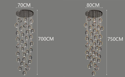 Octo - Modern LED Pendant Light Chandelier for Living Room and Staircase