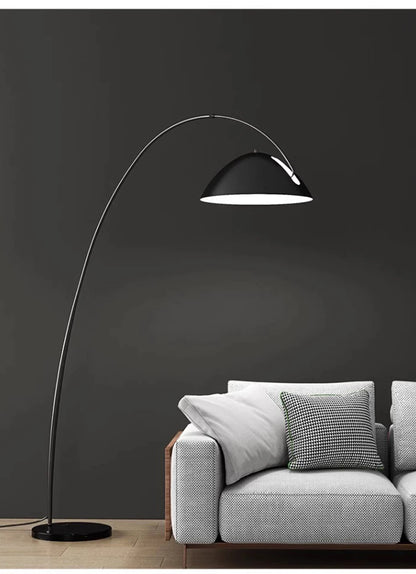 Moderne skandinavische LED-Stehlampe – dreifarbige, dimmbare Angelruten-Optik