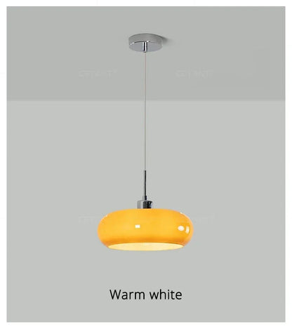 BAUHAUS Modern Glass Pendant Light - Matte Shade Hanging Lamp