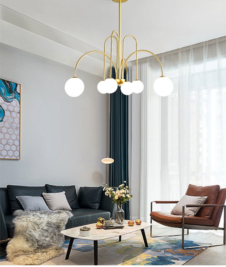 LED Pendant Light Diva - Glass Ball Chandelier