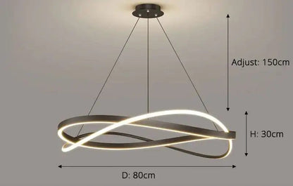 Cluster Pendant Light - Modern LED Bar Chandelier