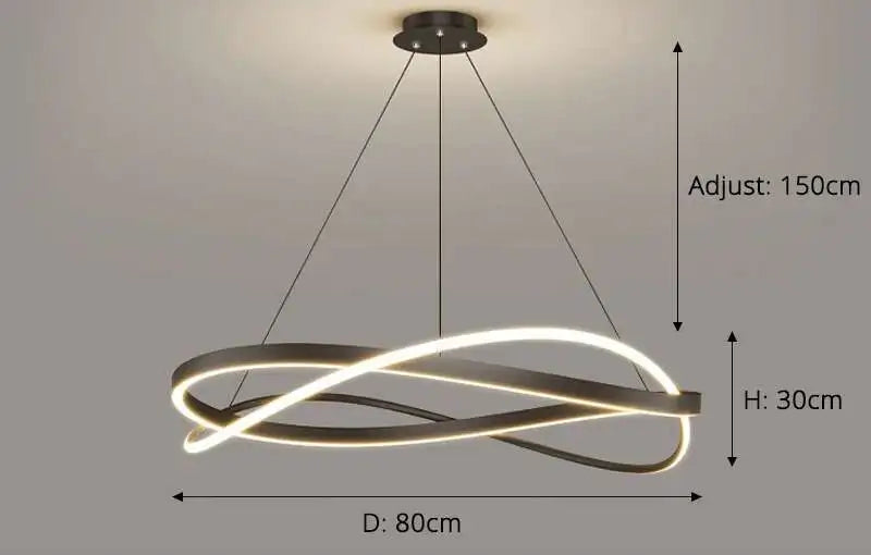 Cluster Pendant Light - Modern LED Bar Chandelier