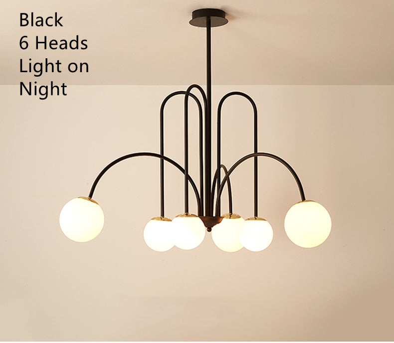 LED Pendant Light Diva - Glass Ball Chandelier