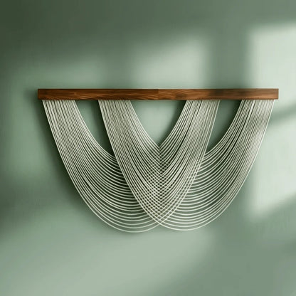 Boho-Wandbehang aus Baumwollseil 100 x 60 cm