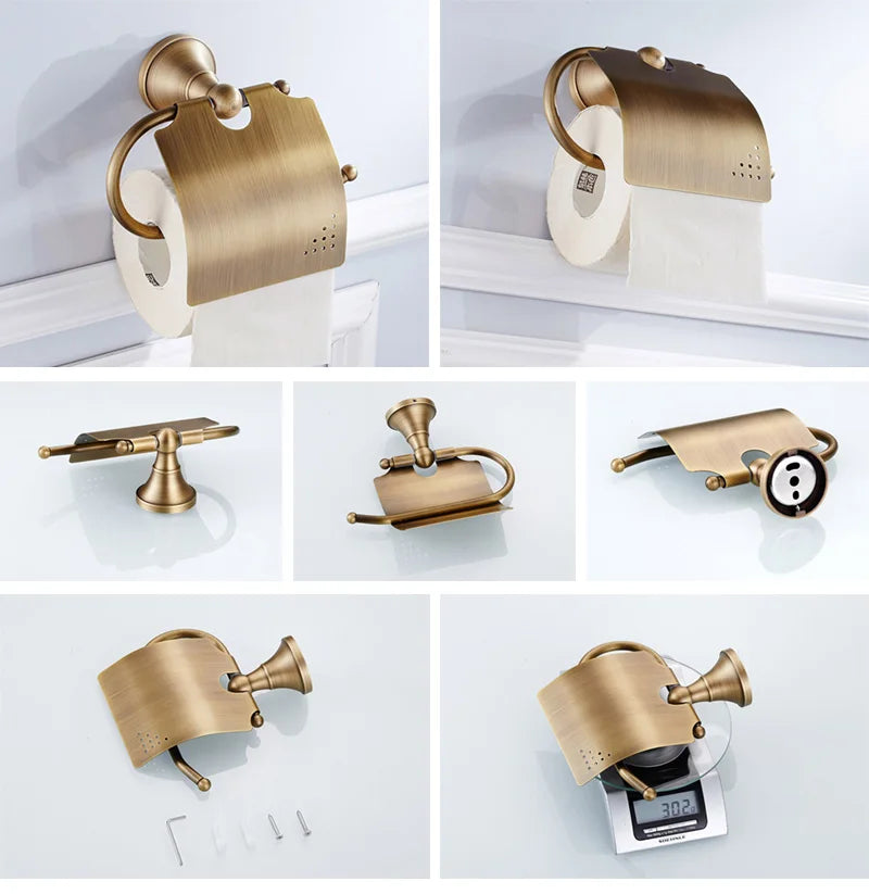 Modern Brass Bathroom Accessories Set – Elegant & Durable