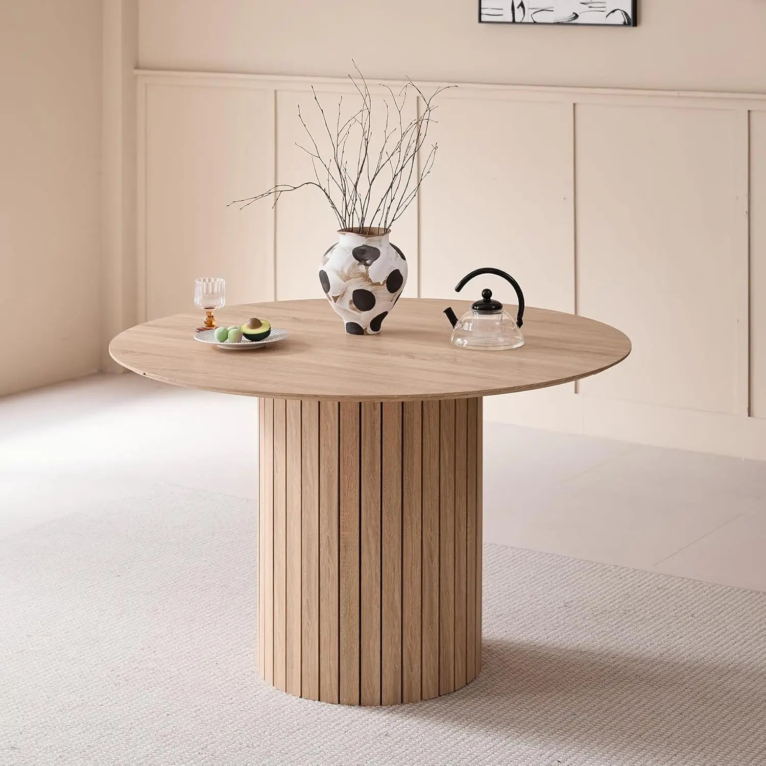 Runder Esstisch 120 cm – Moderner Landhausstil für 4–6 Personen