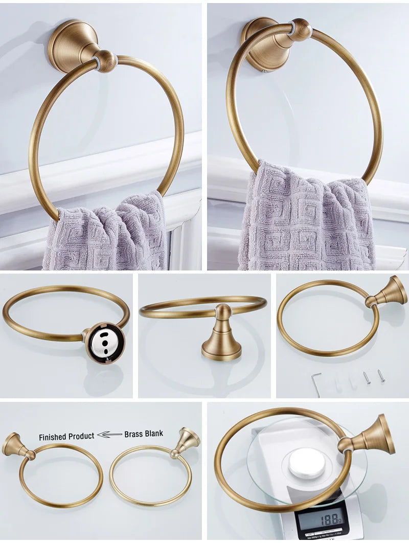 Modern Brass Bathroom Accessories Set – Elegant & Durable