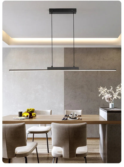 Pendant Lamps Modern Simple Dining Room Lighting for Kitchen Long Chandelier Living Room Pendant Lamp Home Decor Lighting