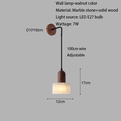 Luxuriöse Marmor-Pendelleuchte – LED-Lampe im Wabi-Sabi-Stil aus Naturstein