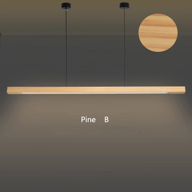 Nordic Wood Pendant Light – Warm, Natural & Modern LED Hanging Lamp