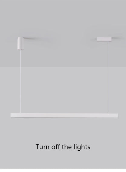 Moderner linearer LED-Kronleuchter – Minimalistische Pendelleuchte für Kücheninsel und Esszimmer