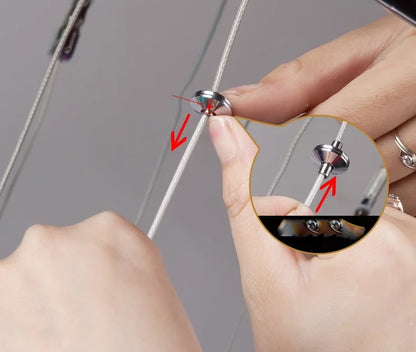 Stairwell Chandelier Crystal Ring - Modern for Staircase & High Ceilings