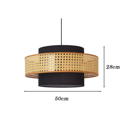 Geweven hanglamp – Rattan Wabi-Sabi & Japandi-stijl
