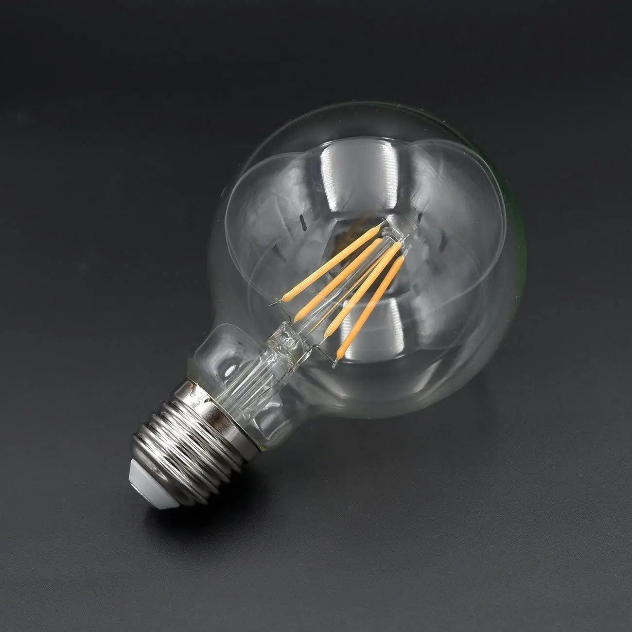 G80 LED Edison Bulb E27 Dimmable 10W Vintage Globe Light Bulb Warm White 2700K Amber Glass Retro Filament Decorative Bulb 220V Energy Saving