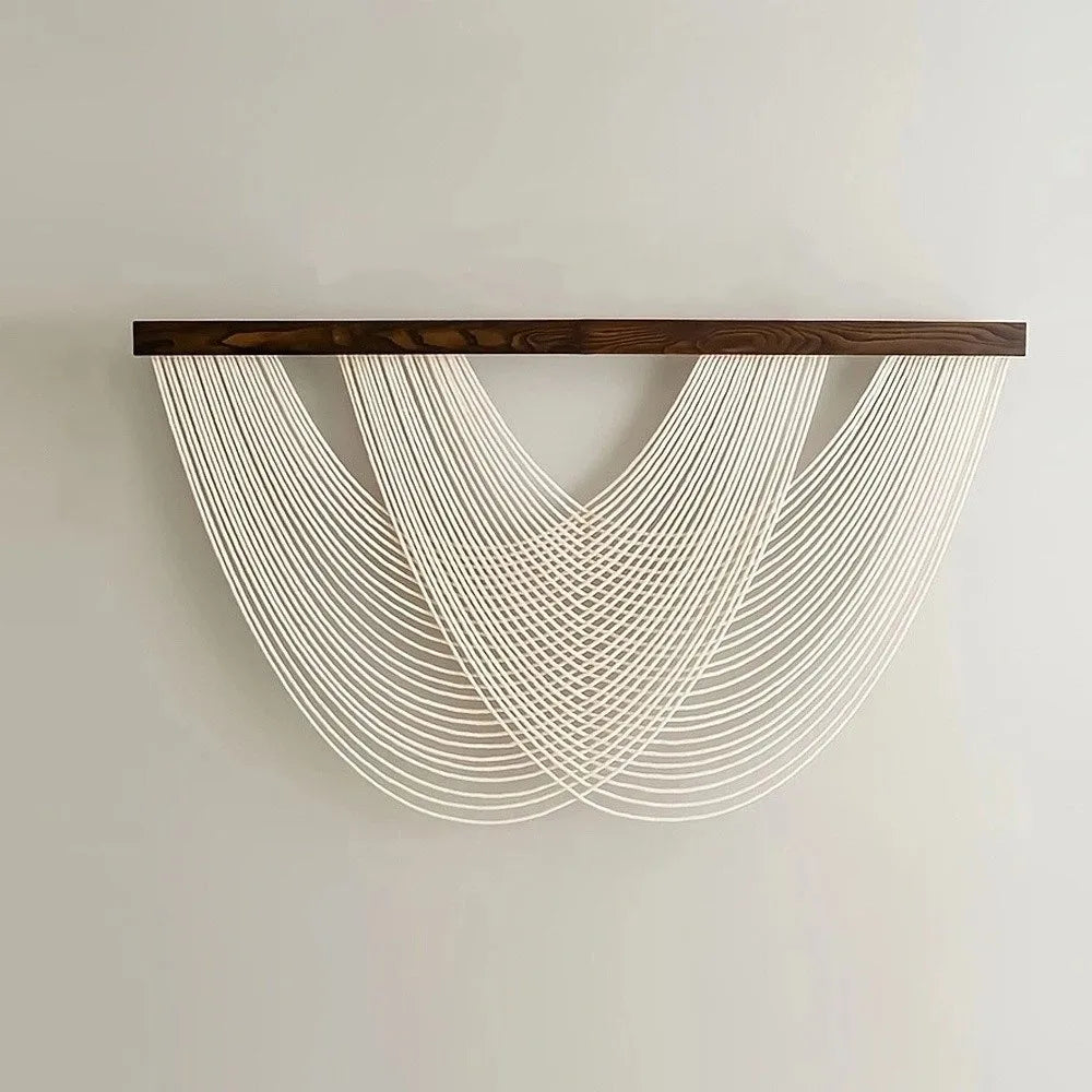 Boho-Wandbehang aus Baumwollseil 100 x 60 cm