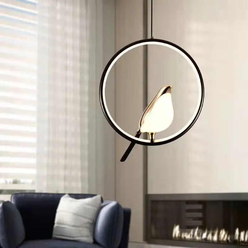 LED-Pendelleuchte „Elstervogel“ – Modernes nordisches Design