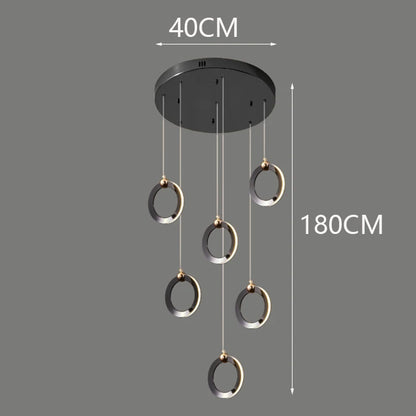 Octo - Modern LED Pendant Light Chandelier for Living Room and Staircase