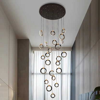Octo - Modern LED Pendant Light Chandelier for Living Room and Staircase