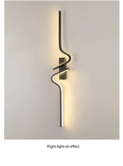 Modern LED Wall Lamp – Minimalist Strip Sconce For Bedside