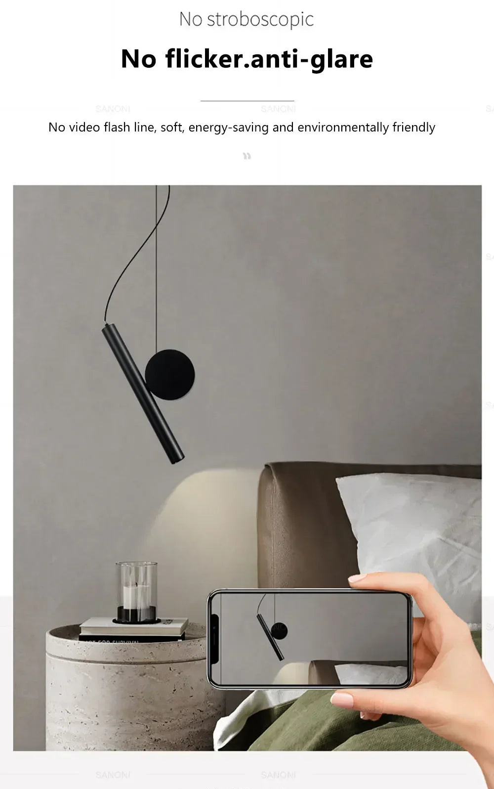 Moderne led-hanglamp met verstelbaar snoer – zwart aluminium
