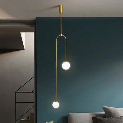 Glazen Bol Hanglamp – 2 Bollen | Goud of Zwart | Klein of Groot | Warm of Koud Wit