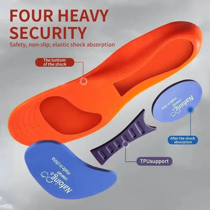 Sport Insoles - Orthopedic Shoe Inserts with Shock Absorption & Breathable Cushioning for Men & Women
