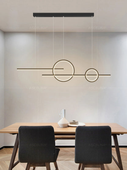 Modern LED Chandelier - Minimalist Pendant Light for Restaurant, Living Room & Bar