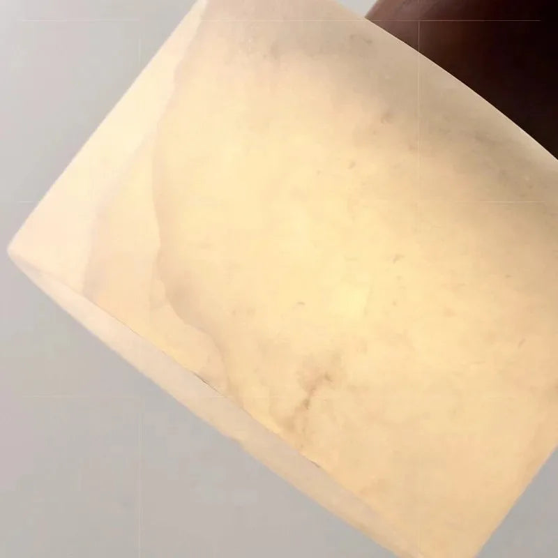 Luxuriöse Marmor-Pendelleuchte – LED-Lampe im Wabi-Sabi-Stil aus Naturstein