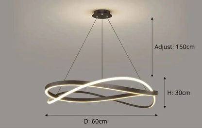 Cluster Pendant Light - Modern LED Bar Chandelier
